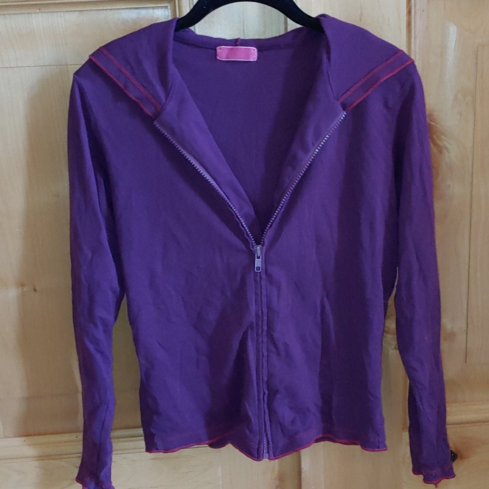 NWOT Long-sleeve Purple Zippered Jkt by Velvet